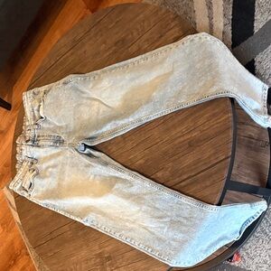 Men's Light Blue Slim Straight Jeans